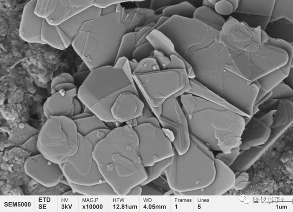 Figure 1 Microscopic morphology of boron nitride ceramics
