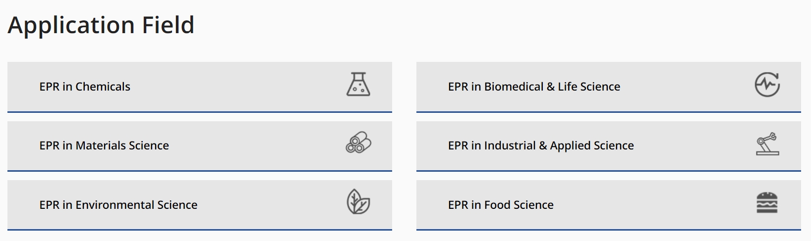 EPR application fields