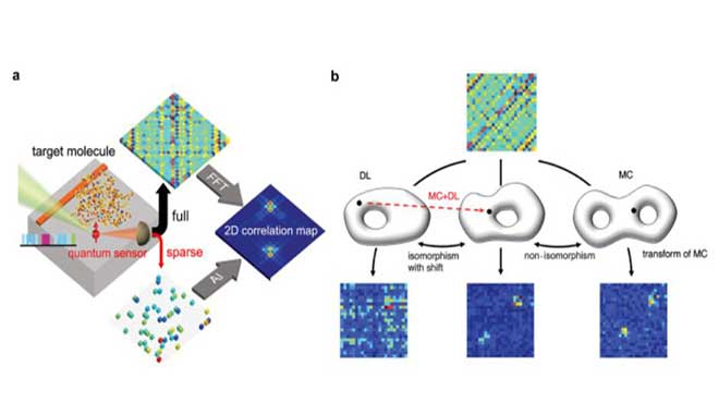 Quantum Precision Measurement Helps Achieve Artificial Intelligence Enhanced 2D Nano-NMR Spectra